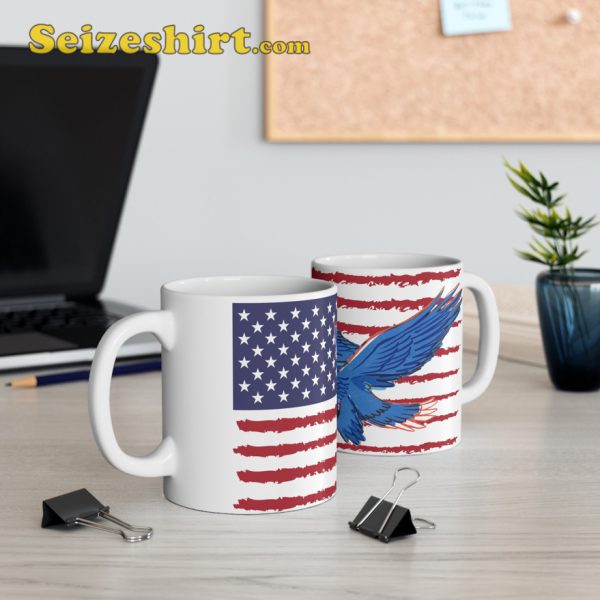 4th Of July American Flag Independence Day Mug