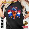 4th Of July Popsicle Stick Independence Day T-shirt