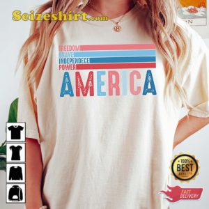 American Flag Independence Day Patriotic T-shirt