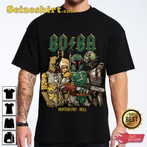 BO BA Hunter From Hell AC DC Heavy Metal Inspired T-Shirt