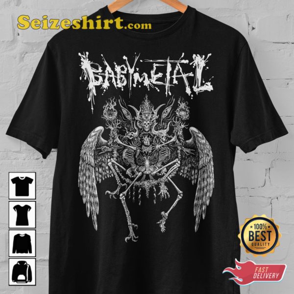 Babymetal Band Tour J-pop Rock Concert T-shirt