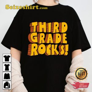 Back To School Third Grade Rock 3rd Team T-shirt