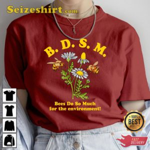 Bee Do So Much For The Environment Tops Bee Flower T-shirt
