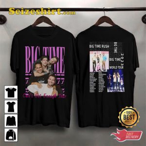 Big Time Rush World Tour 2023 Music Concert T-shirt
