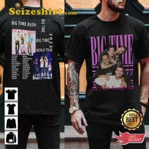 Big Time Rush World Tour 2023 Music Concert T-shirt