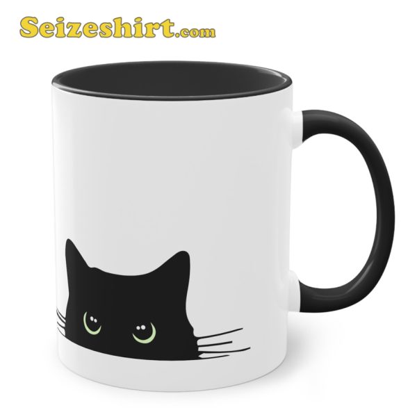 Black Cat Meme Karma Is A Cat Mug