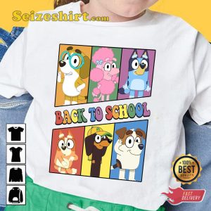 Bluey Back To School And Friends T-shirt