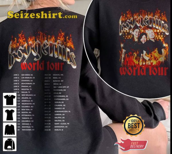 Boygenius Rock Band Music Reset World Tour 2023 Unisex T-Shirt