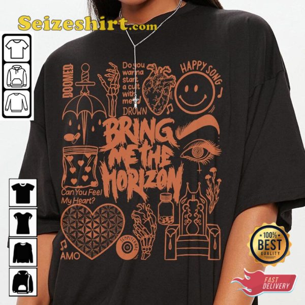 Bring Me The Horizon Albums Vintage T-shirt