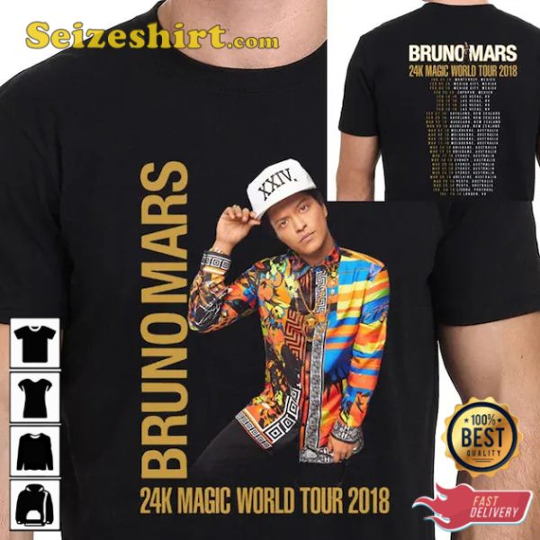 Bruno Mars 24K Magic Tour T-Shirt