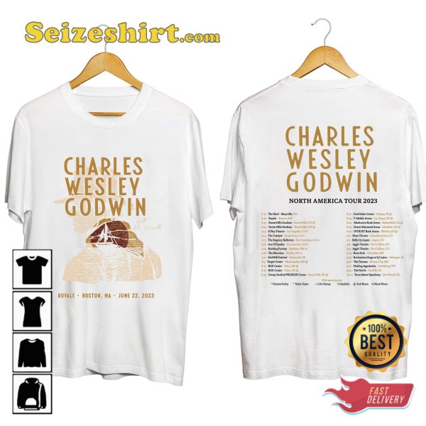 Charles Wesley Godwin North American Tour 2023 Shirt Charles Godwin Fan Shirt Folk Music Lover T-Shirt