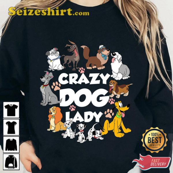 Crazy Dog Lady Disney Unisex T-Shirt