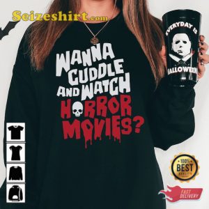 Cuddle And Movies Halloween Sweatshirt
