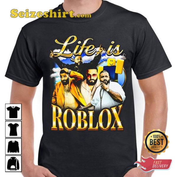 DJ Khaled Life Is Roblox Graphic T-shirt