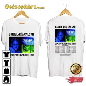 Daniel Caesar Concert Superpowers World Tour 2023 T-shirt