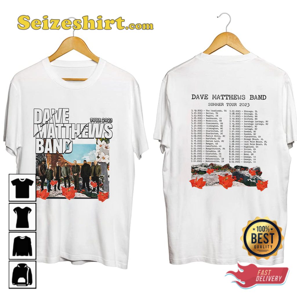 Rock Band Dave Matthews Band 2023 Tour Shirt - Seizeshirt.com