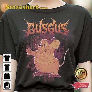 Disney Gothic Punk Deathmetal Metallic Halloween with Gusgus T-Shirt