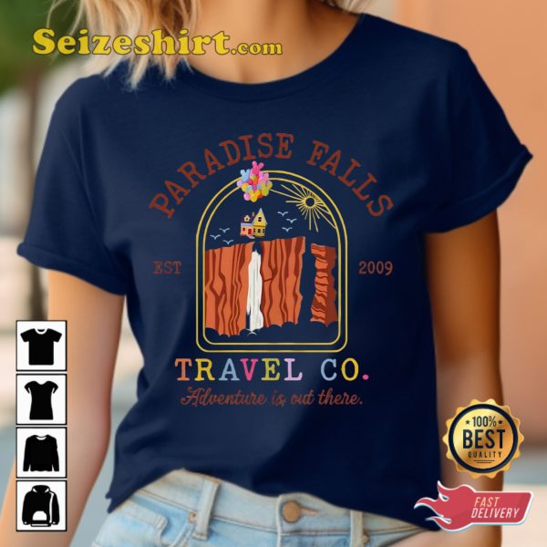 Disney Up Paradise Falls Est 2009 Travel Co T-shirt