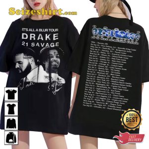 Drake Concert 2023 Its All A Blur Tour T-shirt