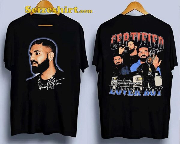 Drake Rapper Certified Lover Boy Double Sided T-shirt