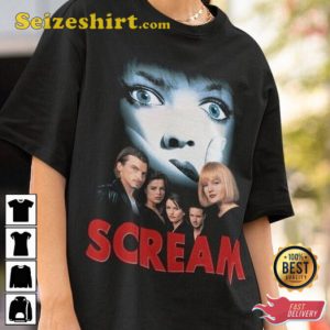 Drew Barrymore Scream 90s Movie Tshirts