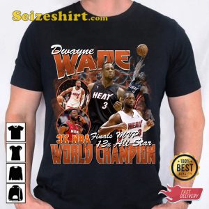 Dwyane Wade Basketball Vintage 90s T-shirt