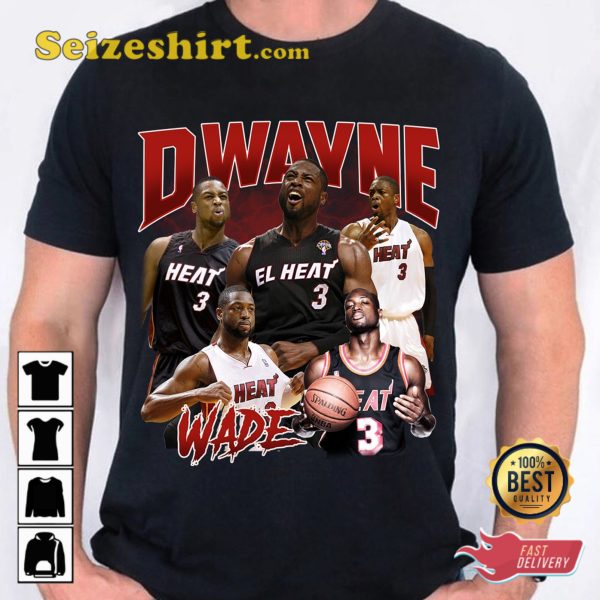 Dwyane Wade Miami Heat Basketball T-shirt