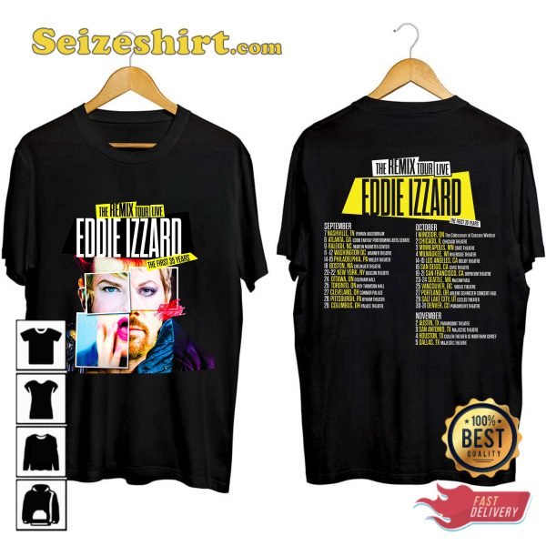 Eddie Izzard The Remix Tour Live 2023 T-shirt