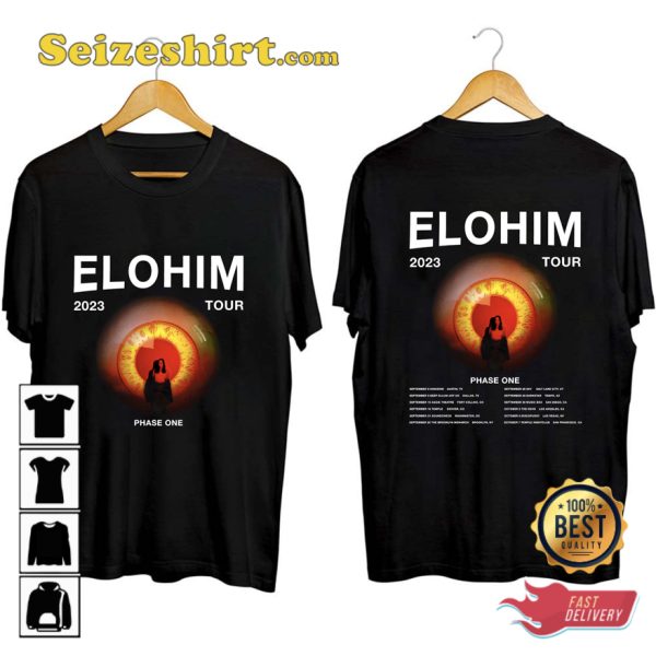 Elohim Tour 2023 Music Concert T-shirt