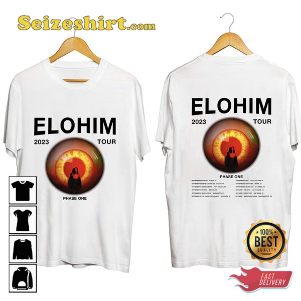 Elohim Tour 2023 Music Concert T-shirt