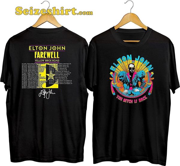 Elton John Farewell Yellow Brick Road Tour Fan T-shirt