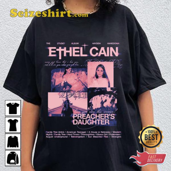 Ethel Cain Merch Album Tracklist Vintage T-shirt