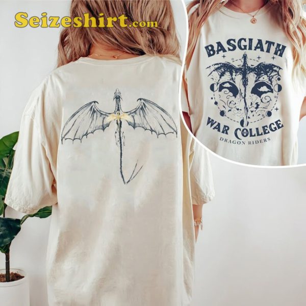 Fourth Wing Basgiath War College 2 Side T-shirt