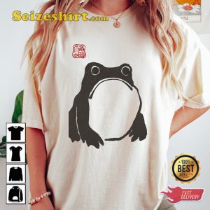 Frog Meme Unimpressed Grumpy Funny T-shirt