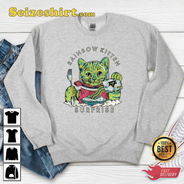 Good Music Rainbow Kitten Surprise Band Sweatshirt T-Shirt