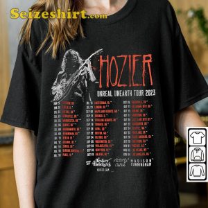 Hozier Unreal Unearth Tour Dates T-shirt