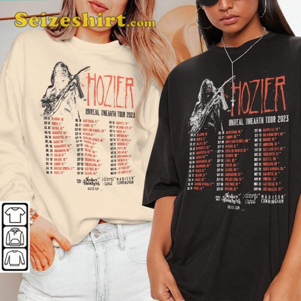 Hozier Unreal Unearth Tour Dates T-shirt