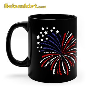 Independence Day Fireworks Graphic Mug