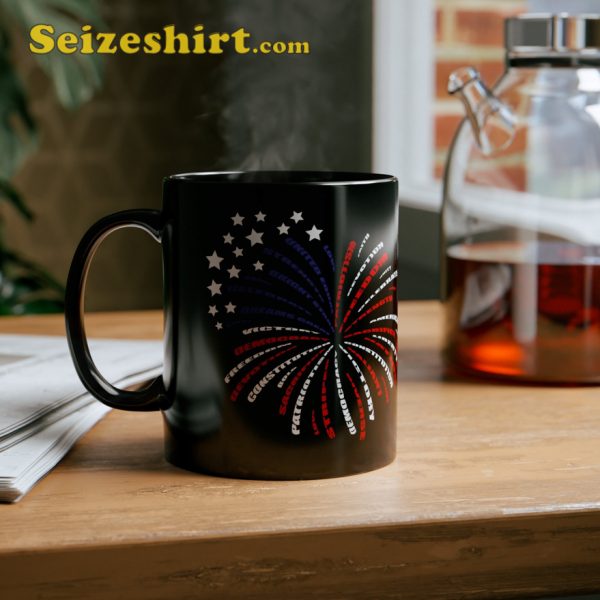 Independence Day Fireworks Graphic Mug