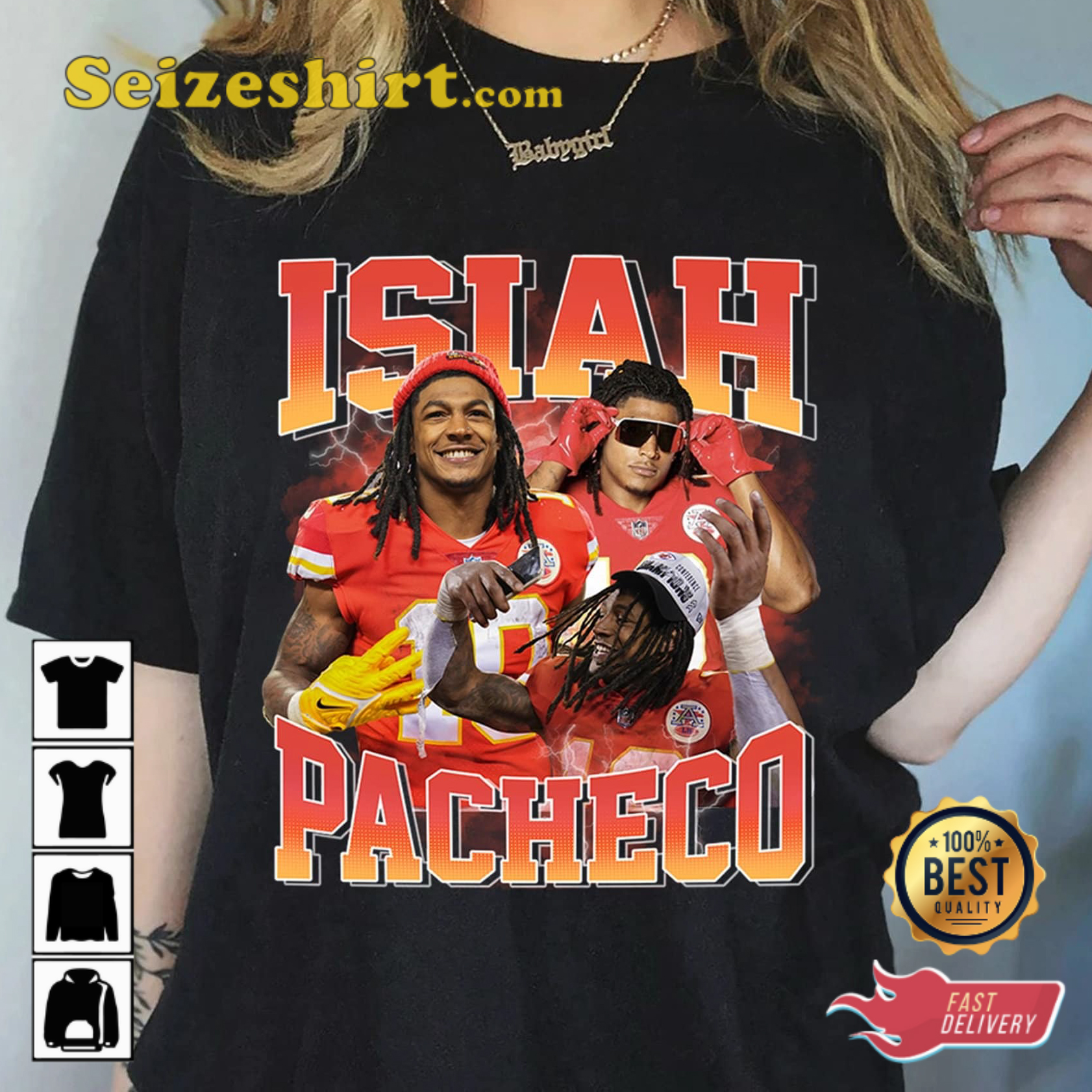 Isiah Pacheco KC Chiefs Pop Football T-shirt