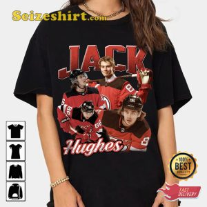 Jack Hughes Hockey NHL Vintage T-shirt