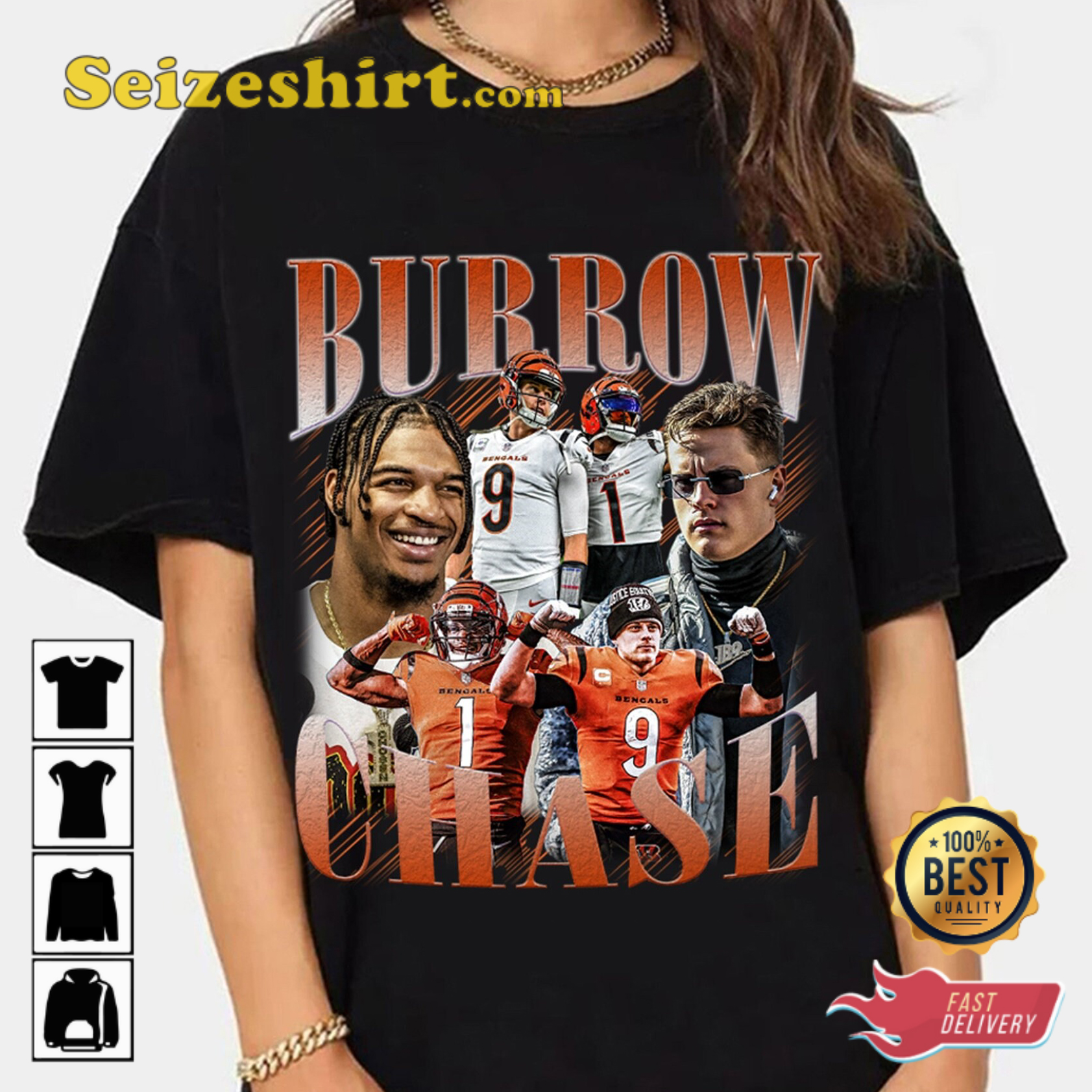 Joe Burrow Vintage Shirt Quarterback Homage Graphic Unisex T-Shirt