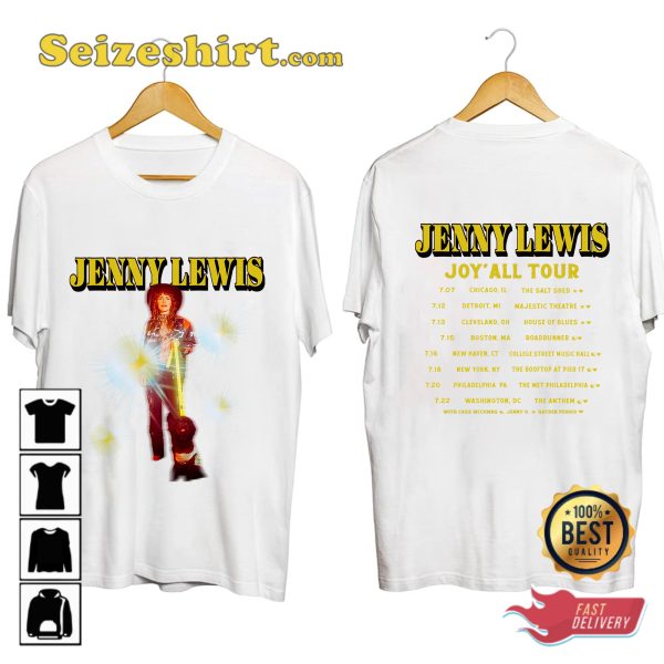 Jenny Lewis Concert Joyall Tour 2023 T-shirt