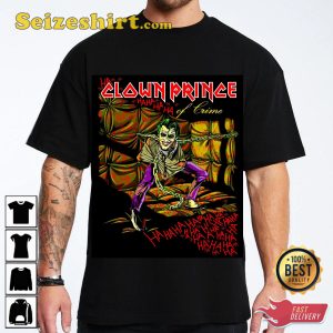 Joker Clown Prince Iron Maiden Inspired T-Shirt