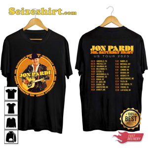 Jon Pardi Concert Mr Saturday Night World Tour 2023 T-shirt