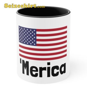 July 4th American Flag Holiday Funny Mug