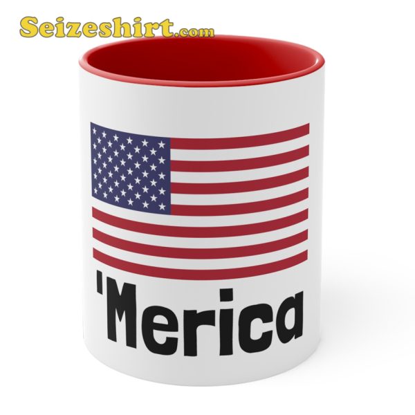 July 4th American Flag Holiday Funny Mug