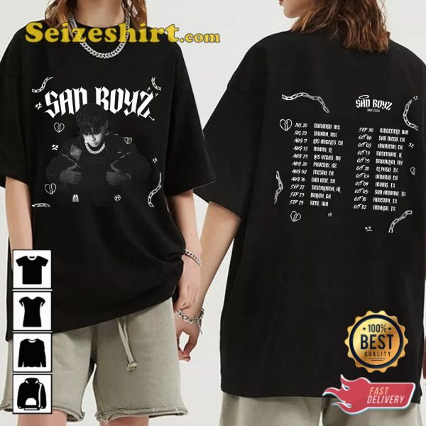 Junior H Concert Sad Boyz Tour 2023 T-shirt