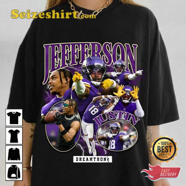 Justin Jefferson Minnesota Vikings NFL Football T-shirt