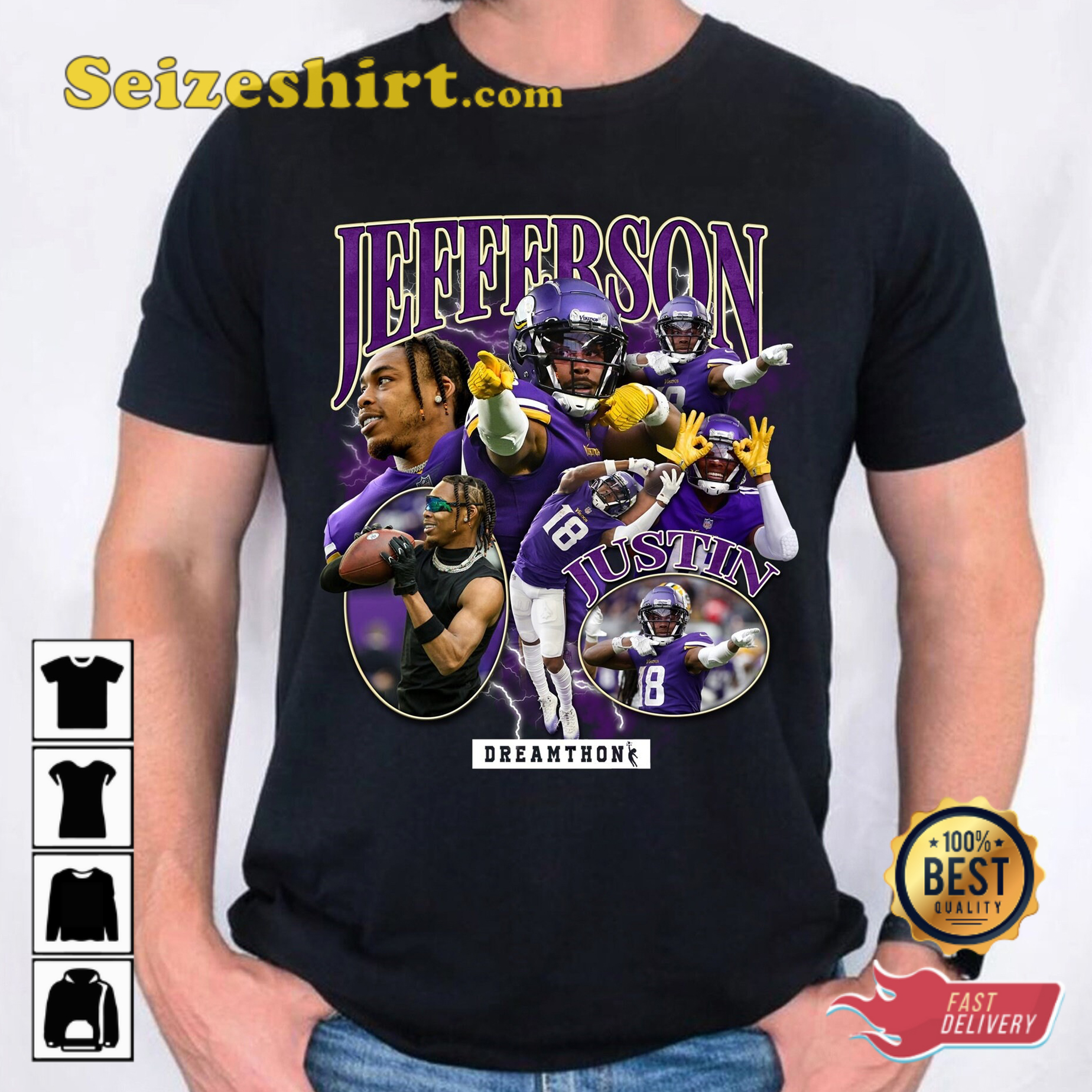 Justin Jefferson Adam Thielen Shirt, Vintage Adam Thielen 90s Shirt, Adam  Thielen Dreamathon Shirt